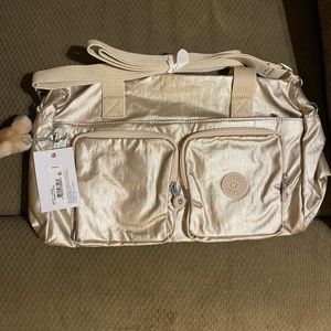 Gorgeous Sparkly gold Kipling purse! New with tags.